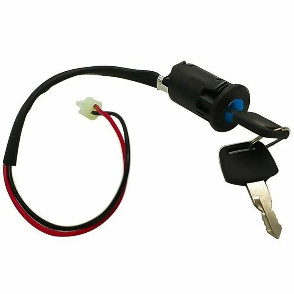 Interruptor de chave de ignição para ciclomotor, 2 fios, 28mm, furo, atv, dirt bike, acessório elétrico, kart, ferramenta liga/desliga, durável