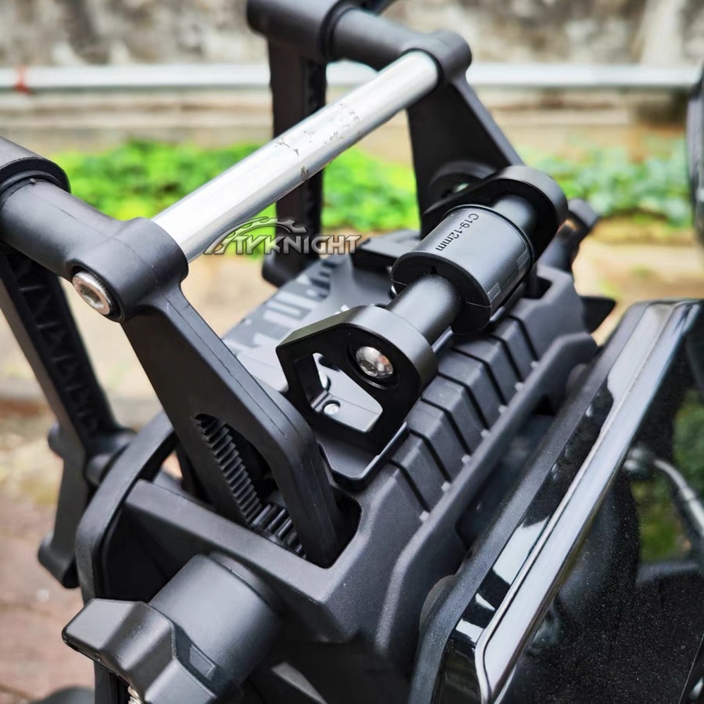 Motorcycle Mobile Phone Holder GPS Navigation Bracket For CFMOTO 450MT 450 MT MT450 CNC aluminum Extension Bracket 12mm 22mm