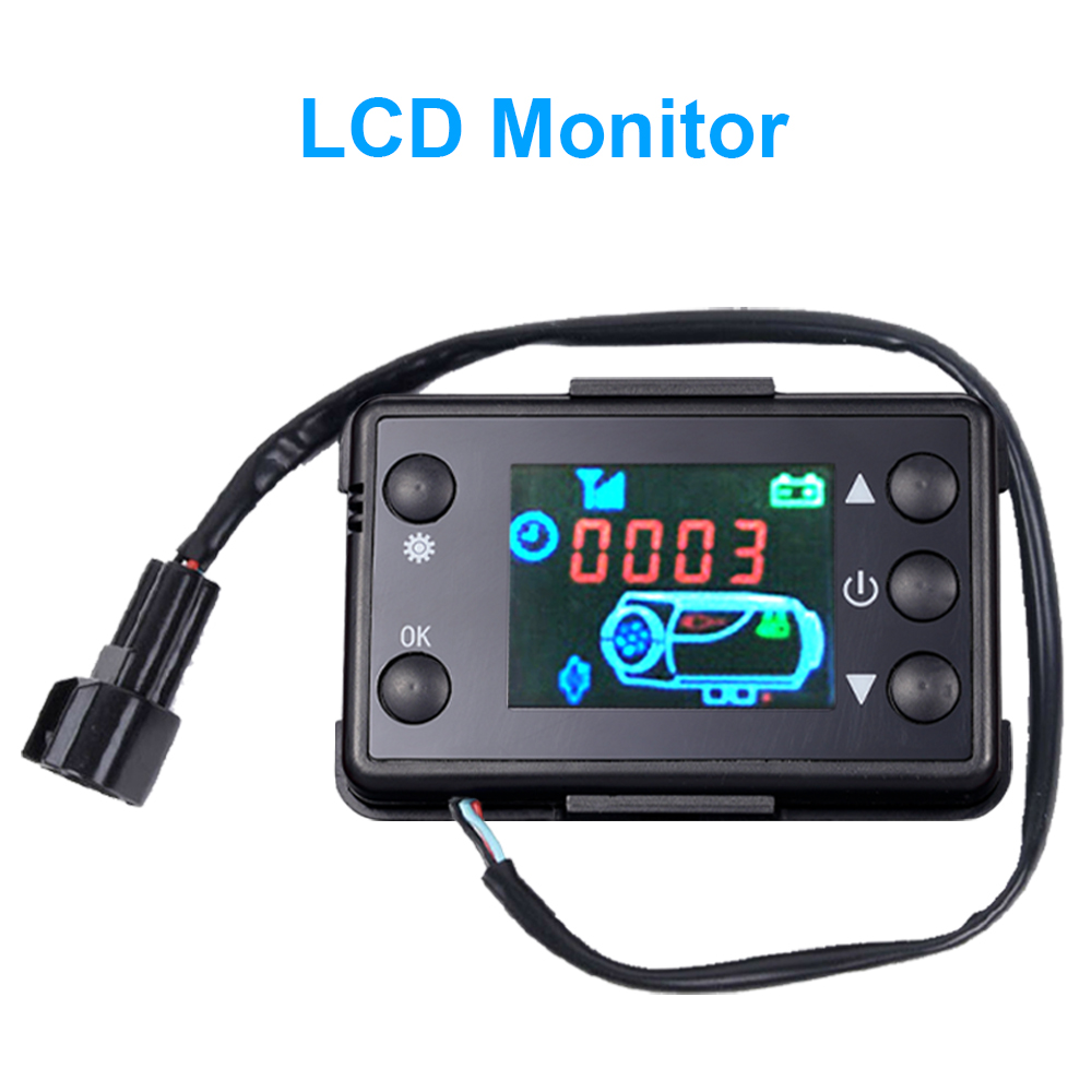 Calentador de aire para estacionamiento de coche, interruptor de Monitor, botones manuales, mando a distancia, pantalla LCD para camión, accesorios de calentador diésel de aire, 12V