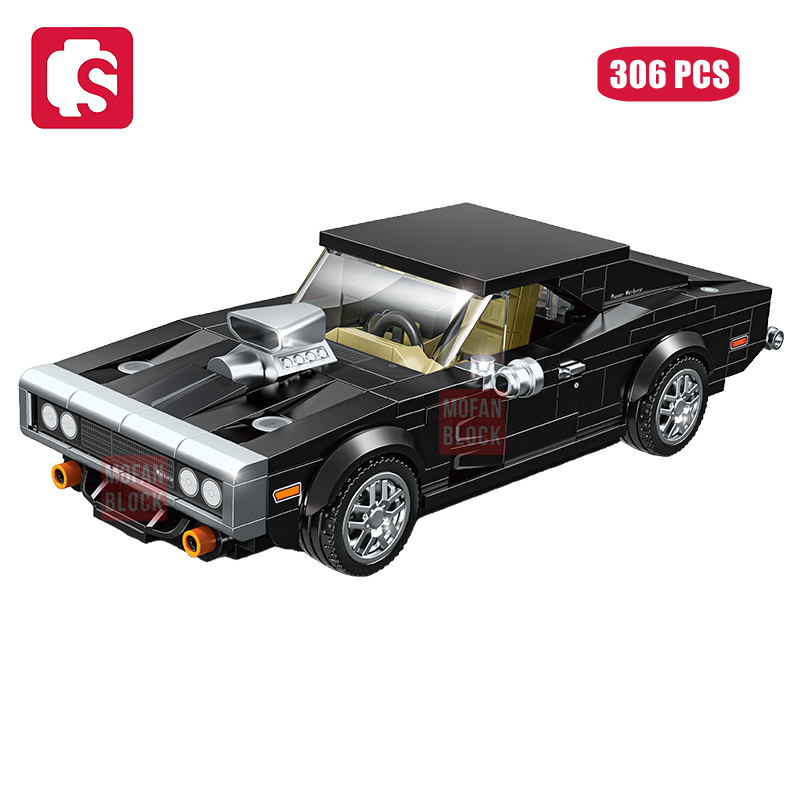 SEMBO BLOCK City célèbre voiture de sport technique supercar modèle assemblage bloc de construction série de véhicules classiques briques garçon jouets cadeaux