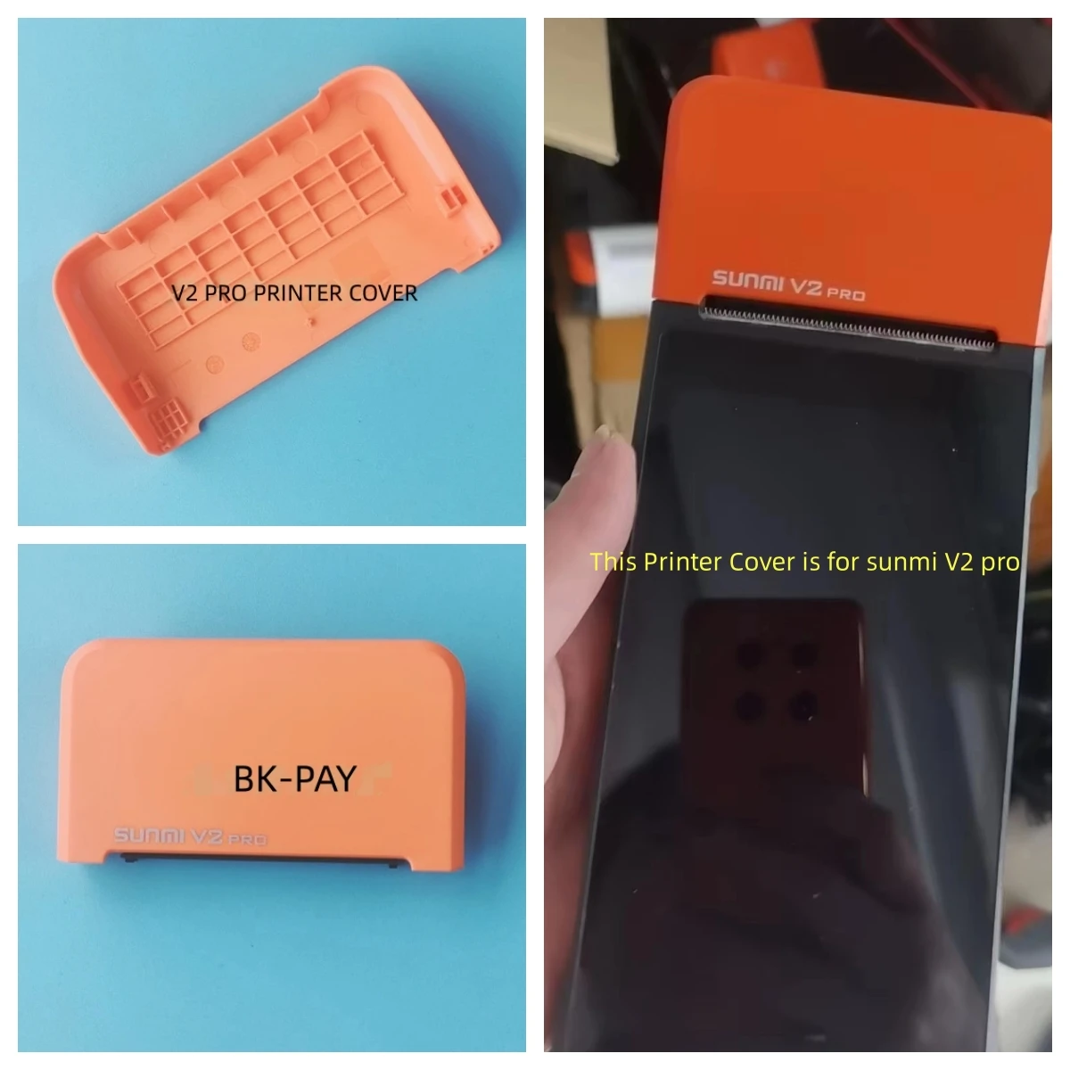 Puerta de impresora para Sunmi V2 Pro, cubierta de impresora, Terminal Pos Android, dispositivos de pago, piezas de repuesto