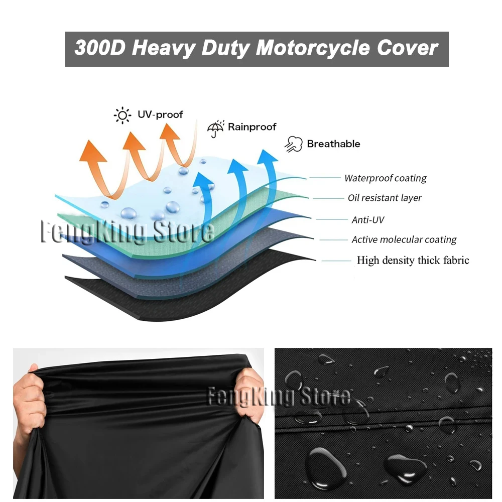Cubierta de motocicleta protección UV a prueba de polvo al aire libre cubierta impermeable de motocicleta para BMW R1250gs R 1200 GS LC Adv R 1250 GS ADV