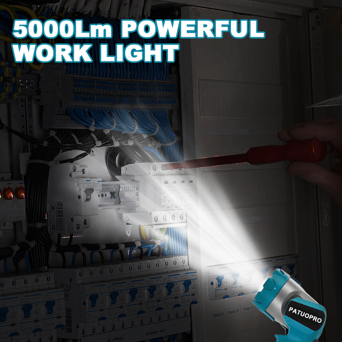 LED Flashlight Cordless Work Light Handheld Spotlight fit Makita 18v Battery(No Battery)