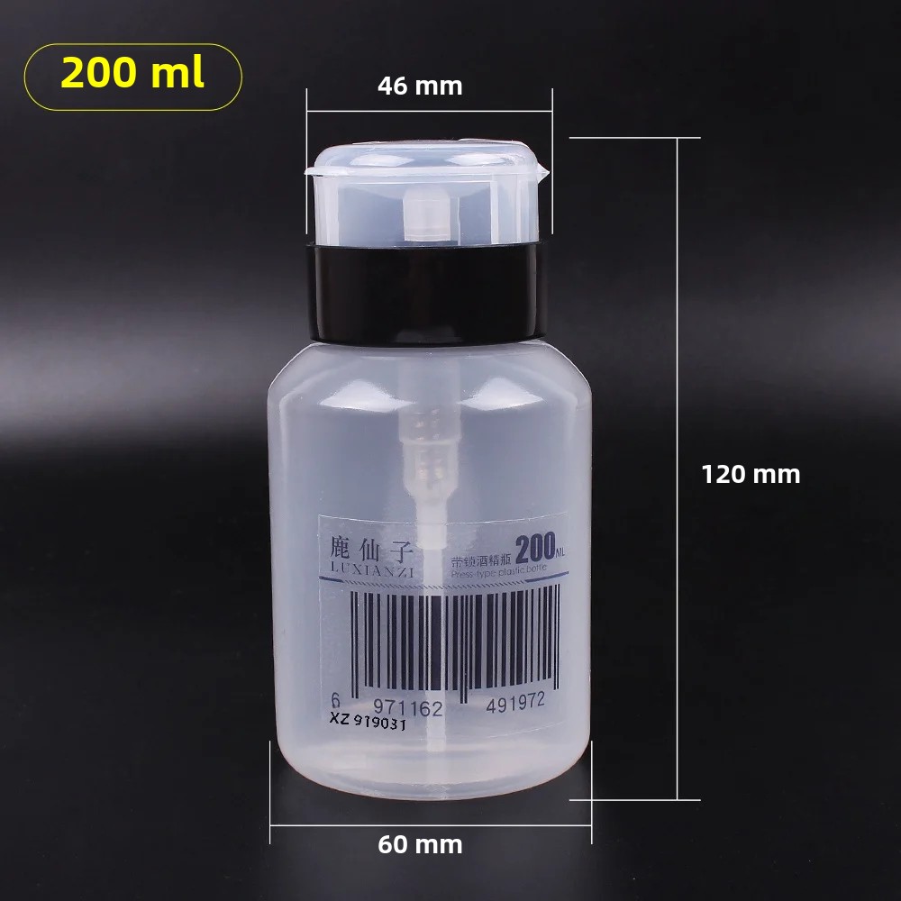 LUXIANZI – bouteille d'alcool en plastique à pression de 200ml, avec serrure, nettoyeur de stockage, pâte à souder, presse à Flux pour réparation de téléphones, PC et tablettes