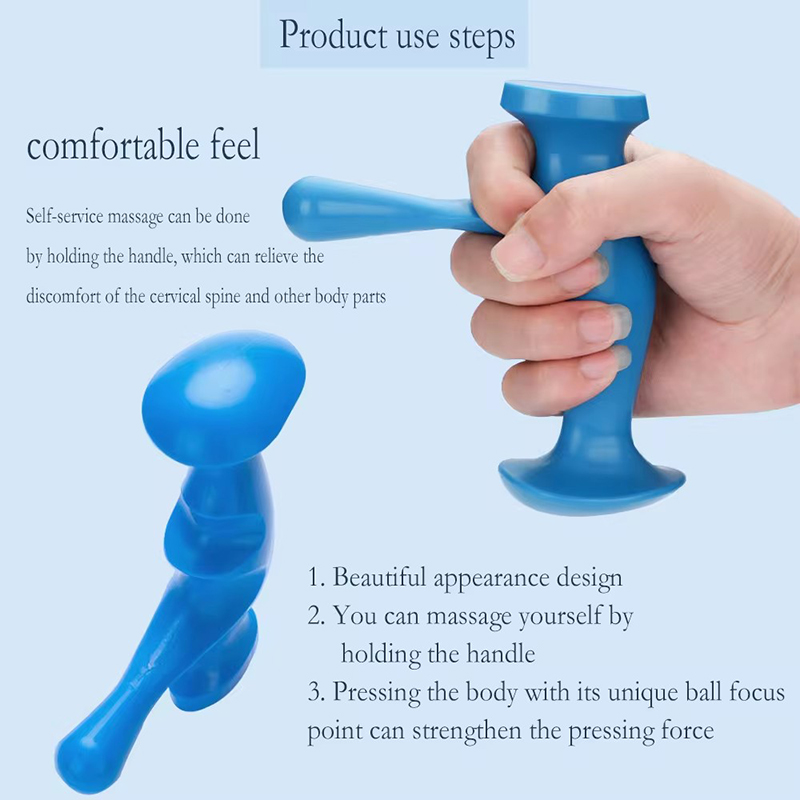 Portable Massager Thumb Finger Pressure Press Trigger Point Full Body Foot Back Manual Tools Deep Relaxed Relieve Fatigue
