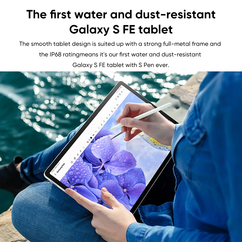 Original Samsung Galaxy Tab S9 FE X510 Exynos 1380 10,9'' Display Tablet WIFI 8000 mAh Batterie IP68 Wasserdichte Android mit S Stift