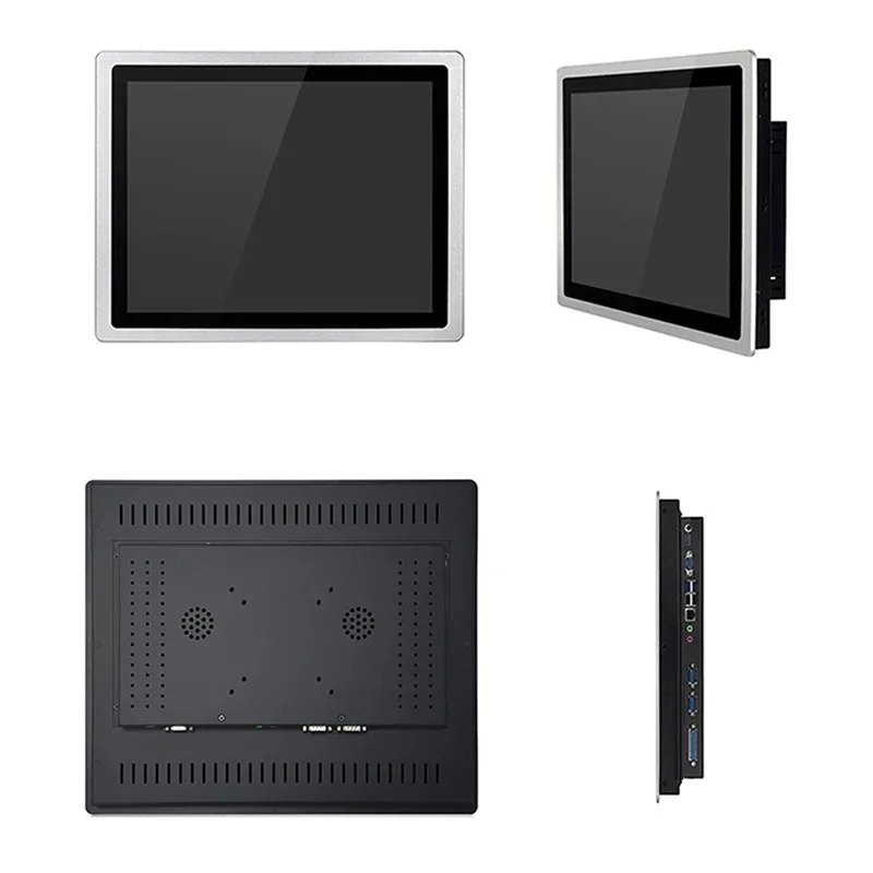 10 12 15 Inch Embedded Industrial Computer All in One PC Panel with Capacitive Touch Screen Core i3-7100U WiFi for Win10 Pro