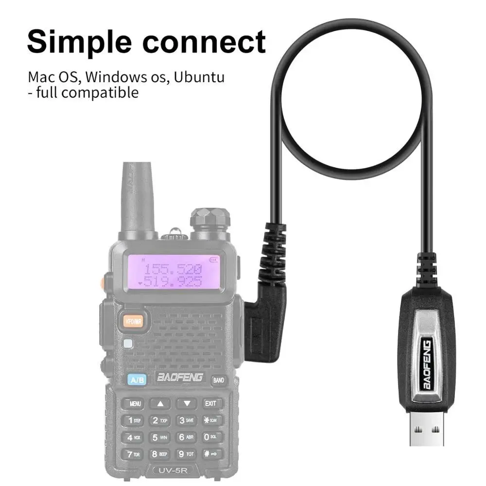 Walkie Talkie-Programmierkabel für Baofeng, Quansheng, Retevis, Kenwood Funkgerät
