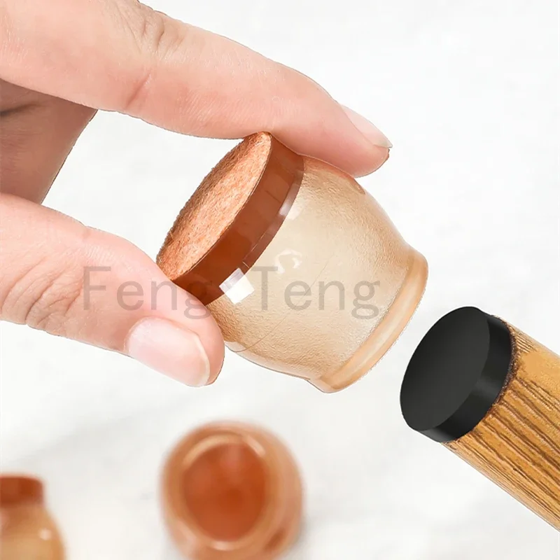 16pcs ใหม่ Anti-SLIP ซิลิโคนป้องกันขาเก้าอี้ Caps แผ่นรองขาสําหรับปลั๊กเฟอร์นิเจอร์เก้าอี้ฟุต Protector ฝาครอบบ้าน