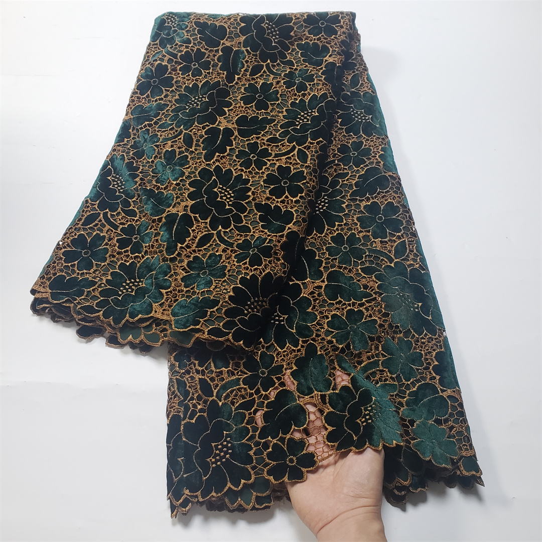 Werksoffers2024 neueste zarte beste Qualität weich bestickter Samts pitzen stoff für Party Abendkleid u _ ge5898 u _ ge5398