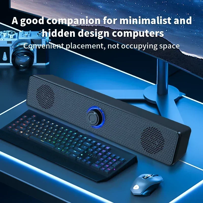 Computer Desktop High-quality 4D Surround Speaker Bluetooth Wired Dual-purpose High-volume Microphone Two-in-one Speaker