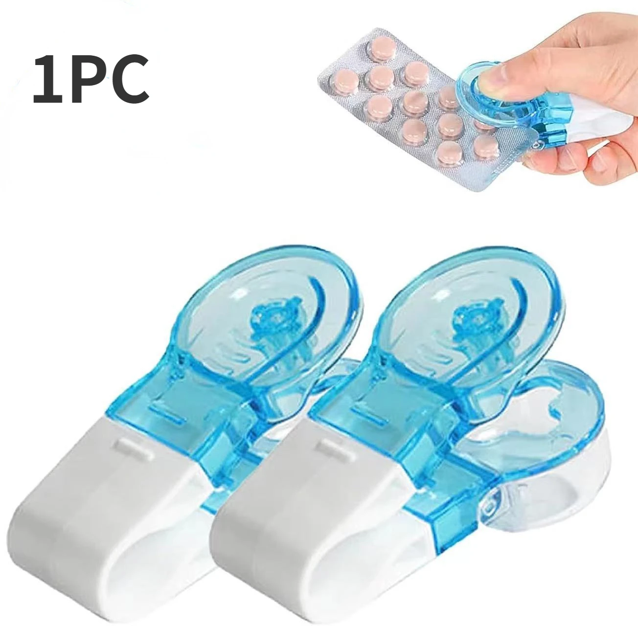 1pc Tragbare Pille Taker Entferner mit Medizin Box Haushalts Gadgets, Tabletten, Pillen Unterstützung Werkzeug Neue Design Pille Dispenser
