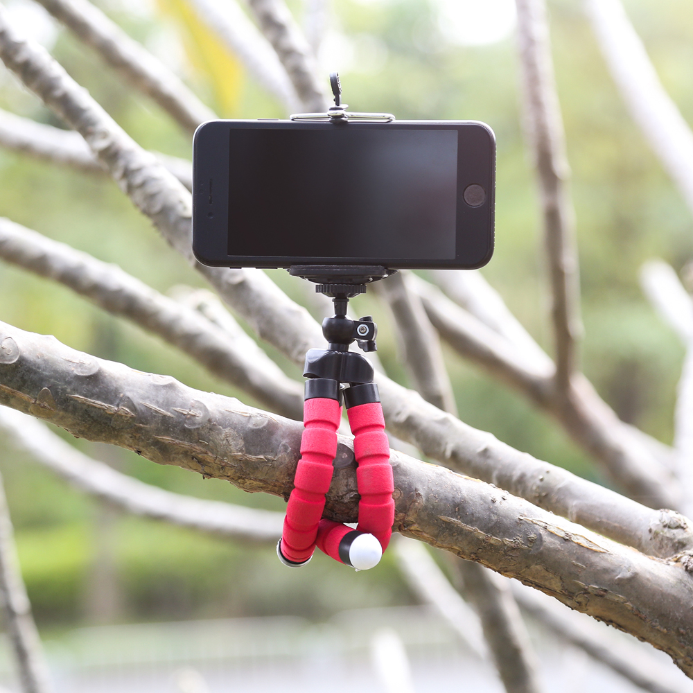 Spons Octopus Statief Universeel Voor Live Stream Telefoon Ondersteuning Luie Vervorming Mobiele Telefoon Houder Draagbare Camera Statief
