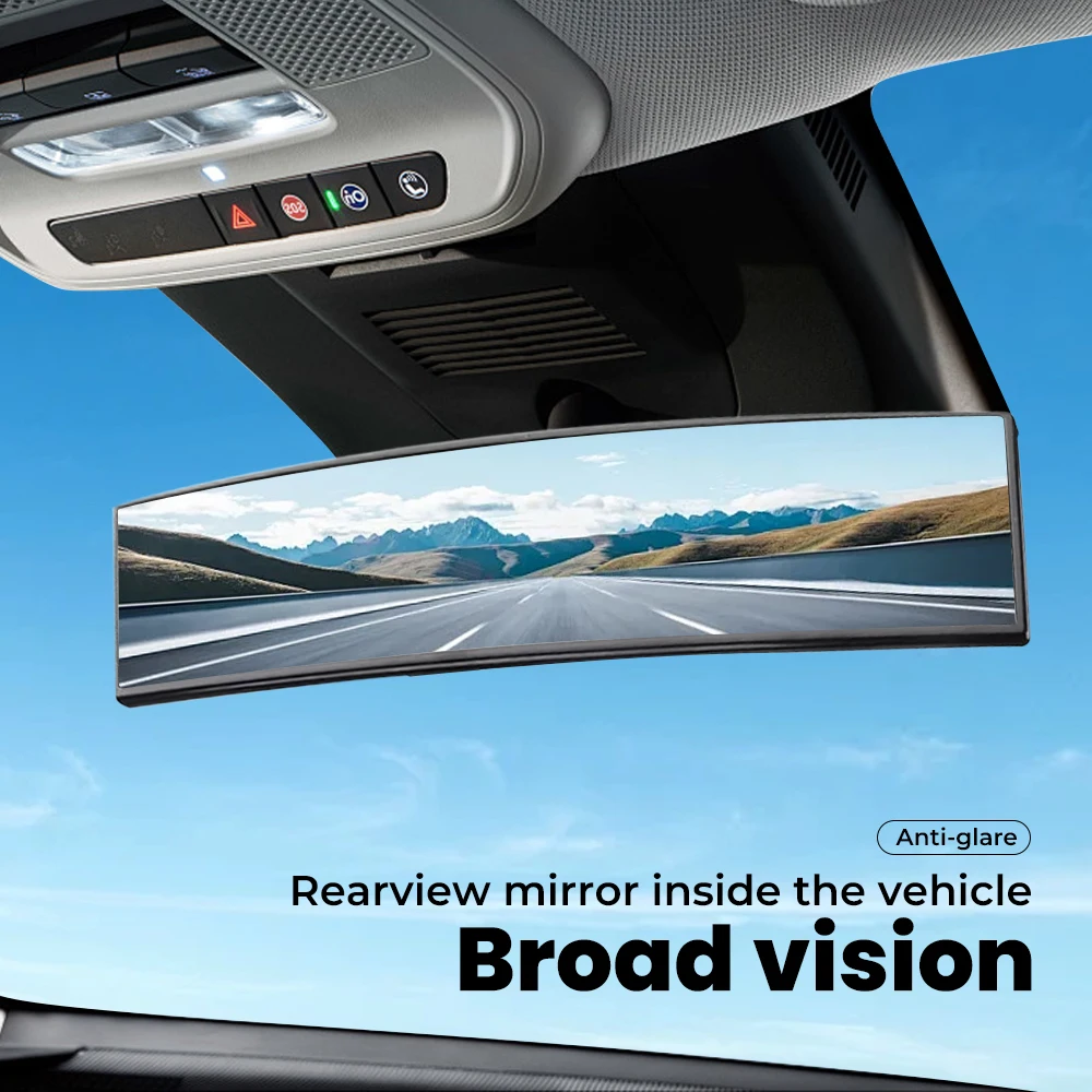 Carro bebê espelhos interior espelho retrovisor grande angular convexo espelho retrovisor anti brilho grande visão panorâmica auxiliar monito