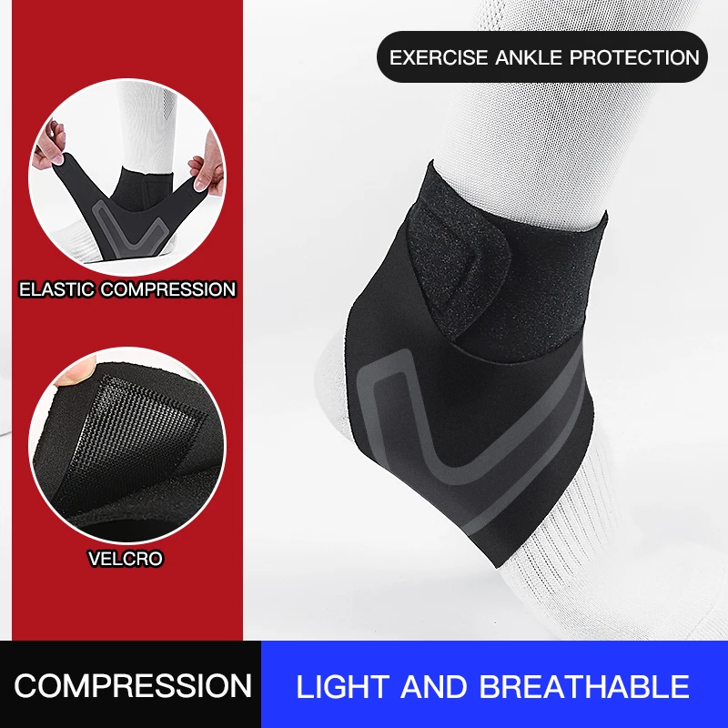 Supporto per caviglia Elastico traspirante Sport Cavigliera Tobillera Fitness Compressione regolabile Protezioni per caviglia Calcio
