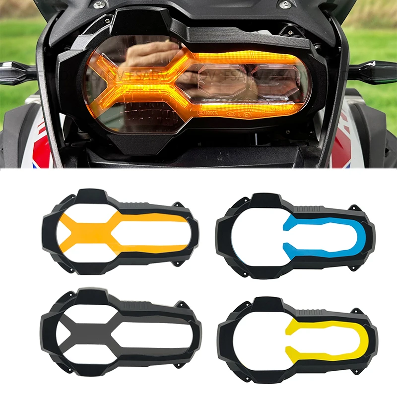 Para BMW R1250GS Adventure R1200GS LC ADV Edition R 1250 GS 2013-2023 Protector de faros de motocicleta cubierta protectora de luces delanteras