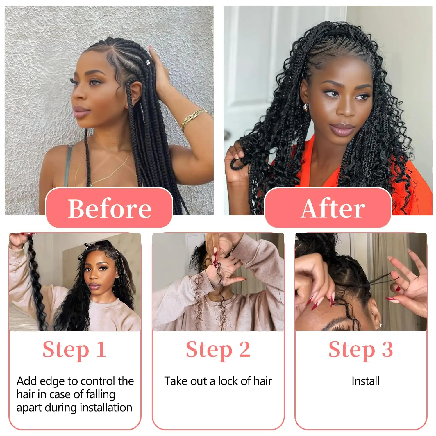 427 Highlight Ombre Bulk Cabelo humano para Boho Braids Wet and Wavy Deep Wave Traiding Extensões de cabelo Curly Bulk Hair for Traiding