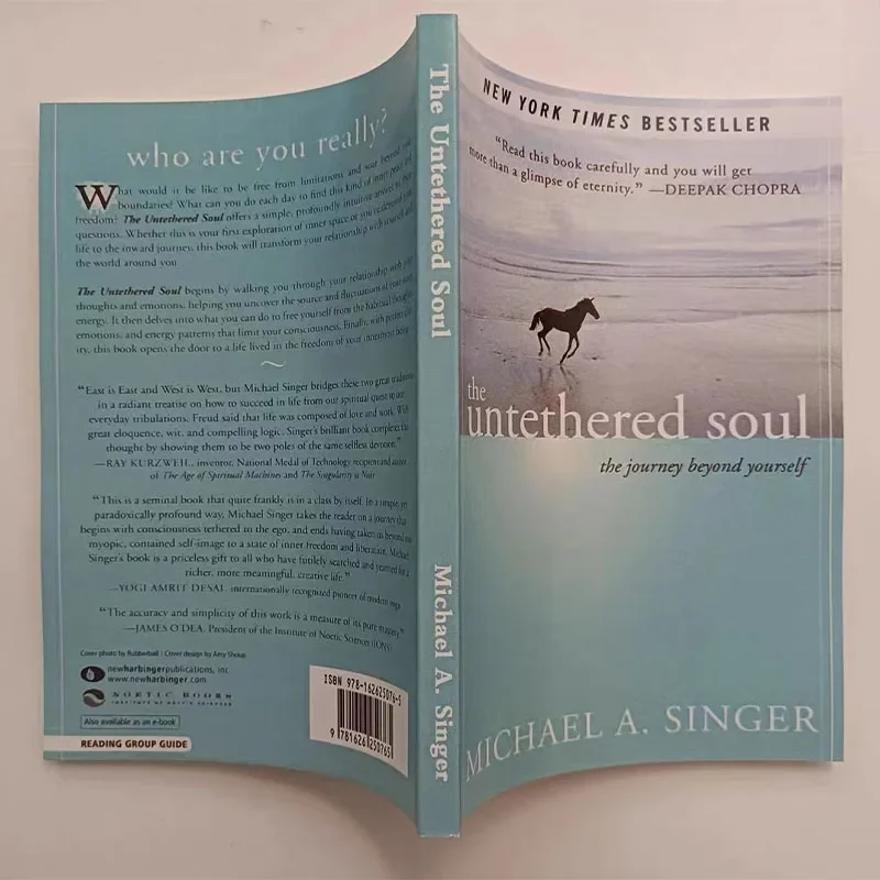 The Untethered Soul โดย Michael A. นักร้อง The Journey Beyond Yourself นวนิยาย # หนังสือปกอ่อนขายดีของ New York Times 1 เล่ม