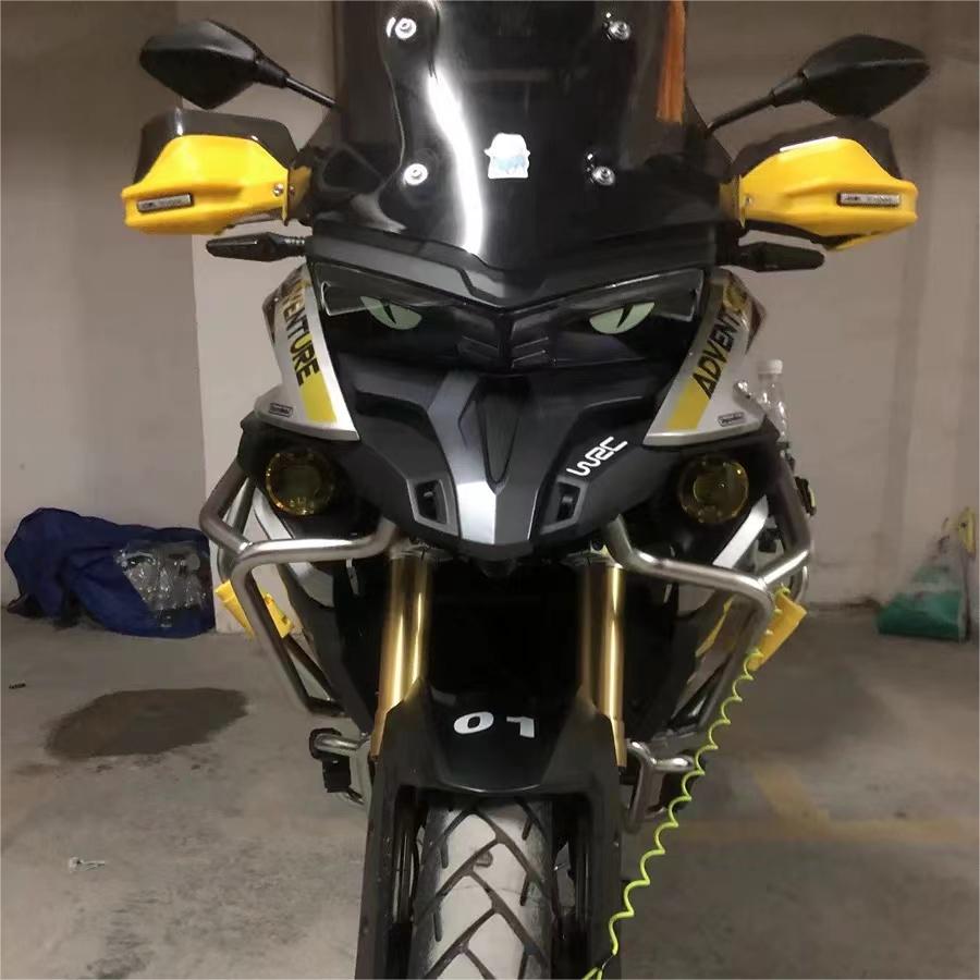 Headlight Stickers Motorcycle Cat Eyes Angry Night Reflection Decorate Helmet Universal All Motorcycles Body Waterproof Film