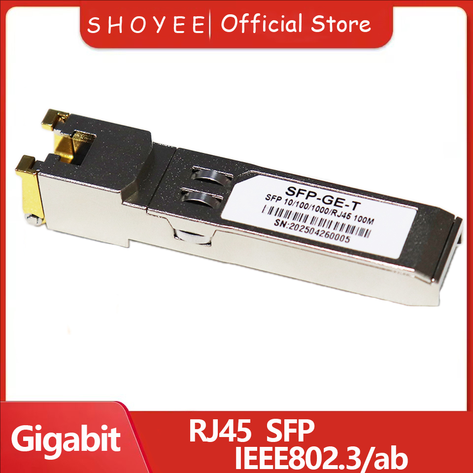 SFP-Modul Ethernet-Port SFP-Modul RJ45 Switch Gigabit 10/100/1000M-Anschluss SFP Kupfer RJ45