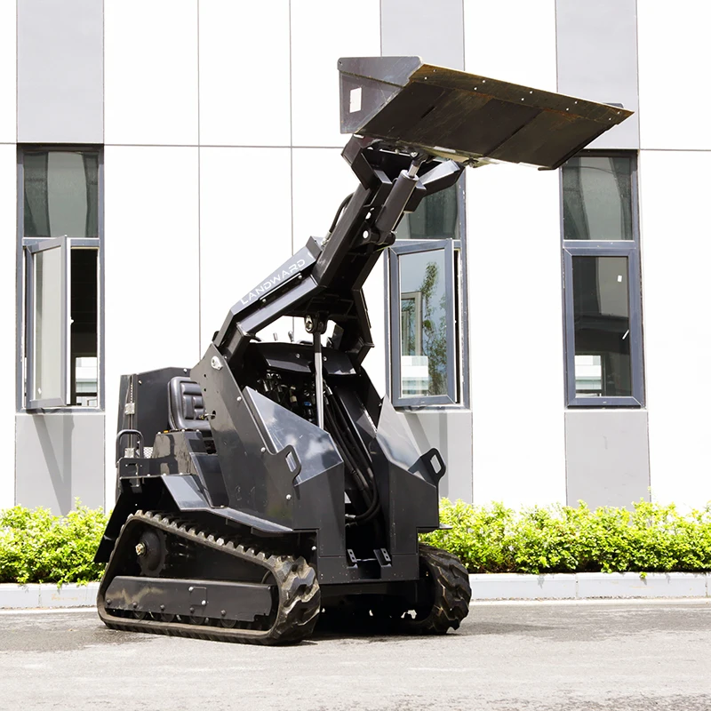 Euro 5 Home Wheel Skid Steer Loader High Quality Small 4WD Loading Transporter Diesel Power Crawler Mini Skid Loader Customized