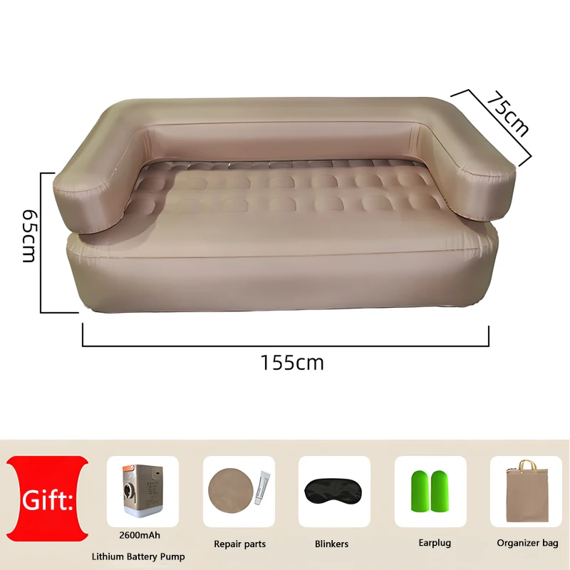 Lazy Couch Office Home Outdoor TPU Patch Auto Inflatable Sofa Portable Folding Camping Tent Lazy Man Inflatable Cushion
