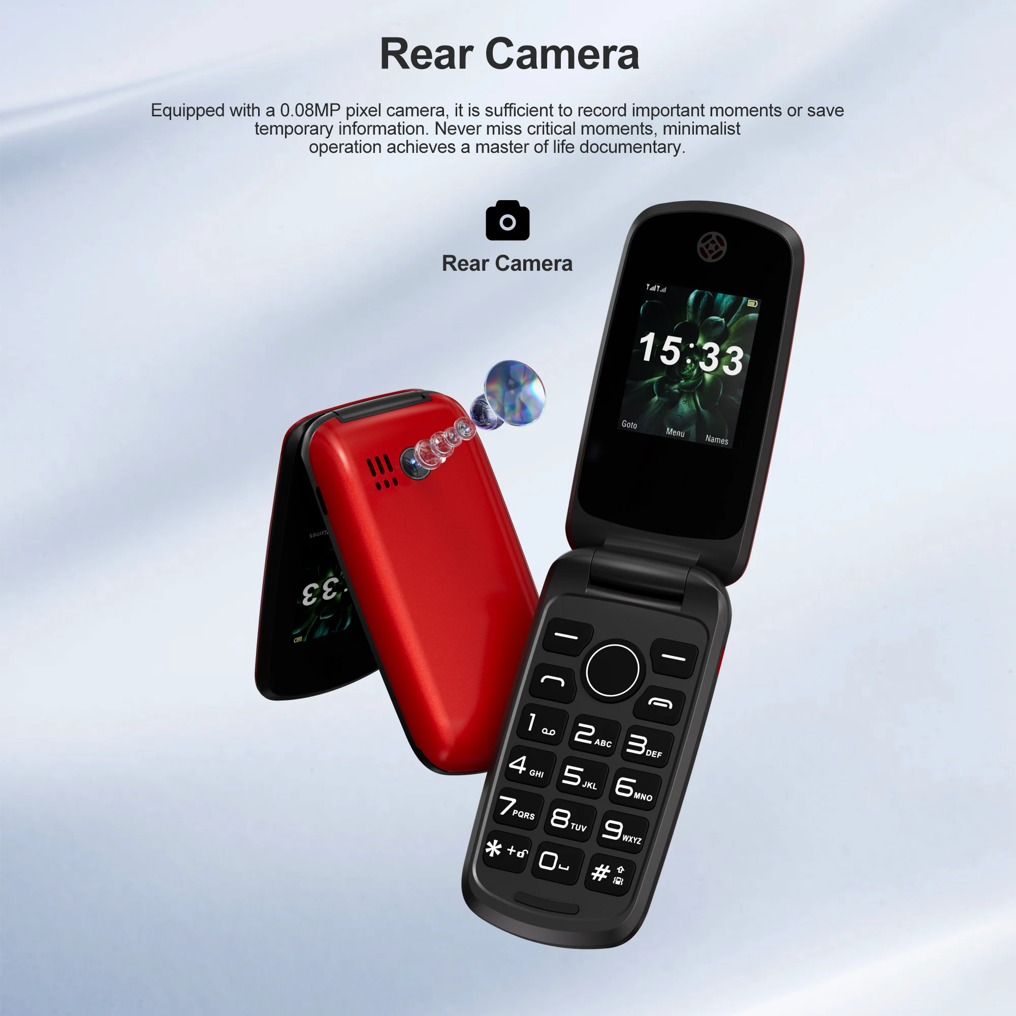 2025 SERVO F4 พับคุณลักษณะโทรศัพท์มือถือ 1.77 "จอแสดงผล Dual SIM สแตนด์บายการบันทึก MP4 วิทยุ FM 2G ปุ่มพลิกสํารองโทรศัพท์