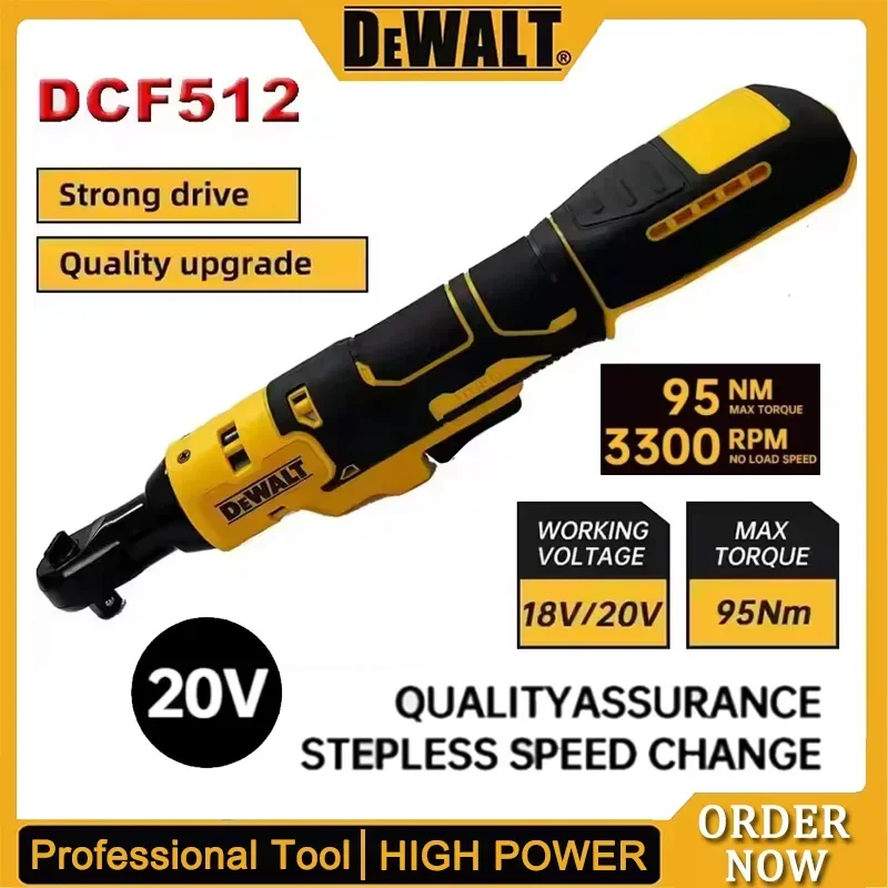 Dewalt dcf512 1/2 Polegada chave de ângulo direito sem escova catraca led driver sem fio chave de energia de velocidade variável 20v ferramentas elétricas