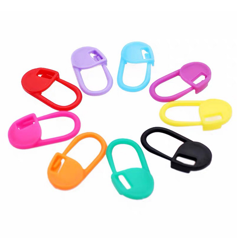100 Stücke Mix Farbe Strickwerkzeuge Locking Stitch Marker Häkeln Latch Marker Pin