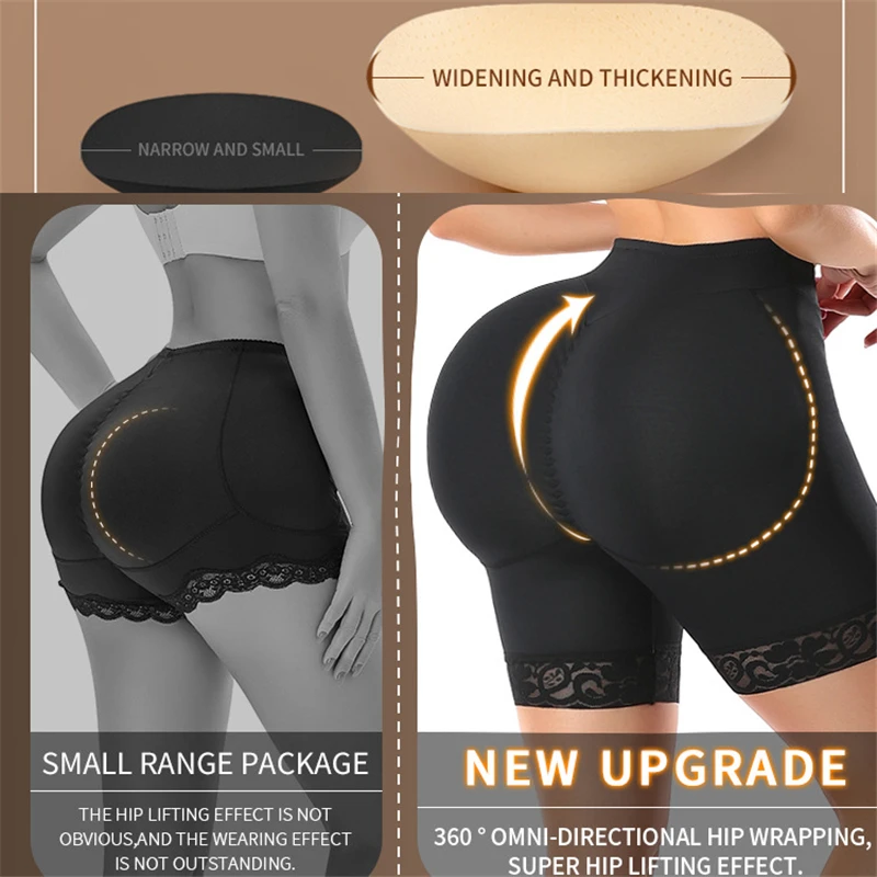 엉덩이 기중 장치 Shapewear 반바지 여성 가짜 부티 엉덩이 향상제 바디 셰이퍼 허리 트레이너 배꼽 컨트롤 팬티 바디 Shapewear Fajas