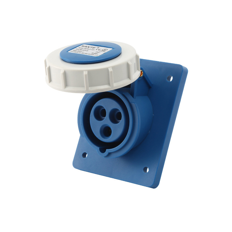 Plugue e soquete industriais impermeáveis, Soquete masculino e feminino, Marine and Motor Homes, IP67, 16A, 32A, 3Pin