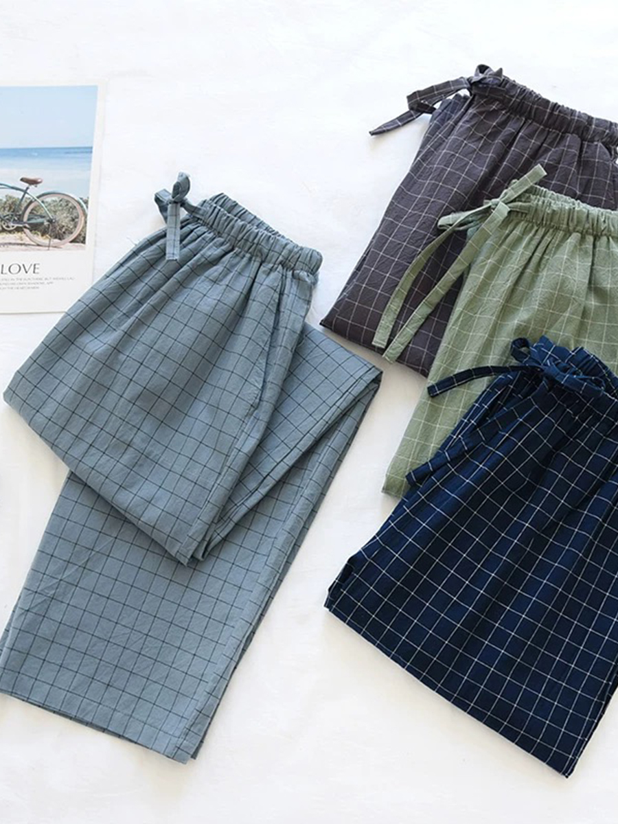 Pantalon de pyjama adt pour homme, grande taille, simple, décontracté, droit, maison, printemps, automne