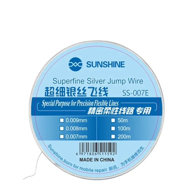 Nắng SS-007/051 Bay Dòng Nhảy Dây 0.007Mm 0.009Mm 0.01MM Cho Điện Thoại Di Động CPU Vân Tay Cảm Ứng chuyên Dụng Sửa Chữa Đường