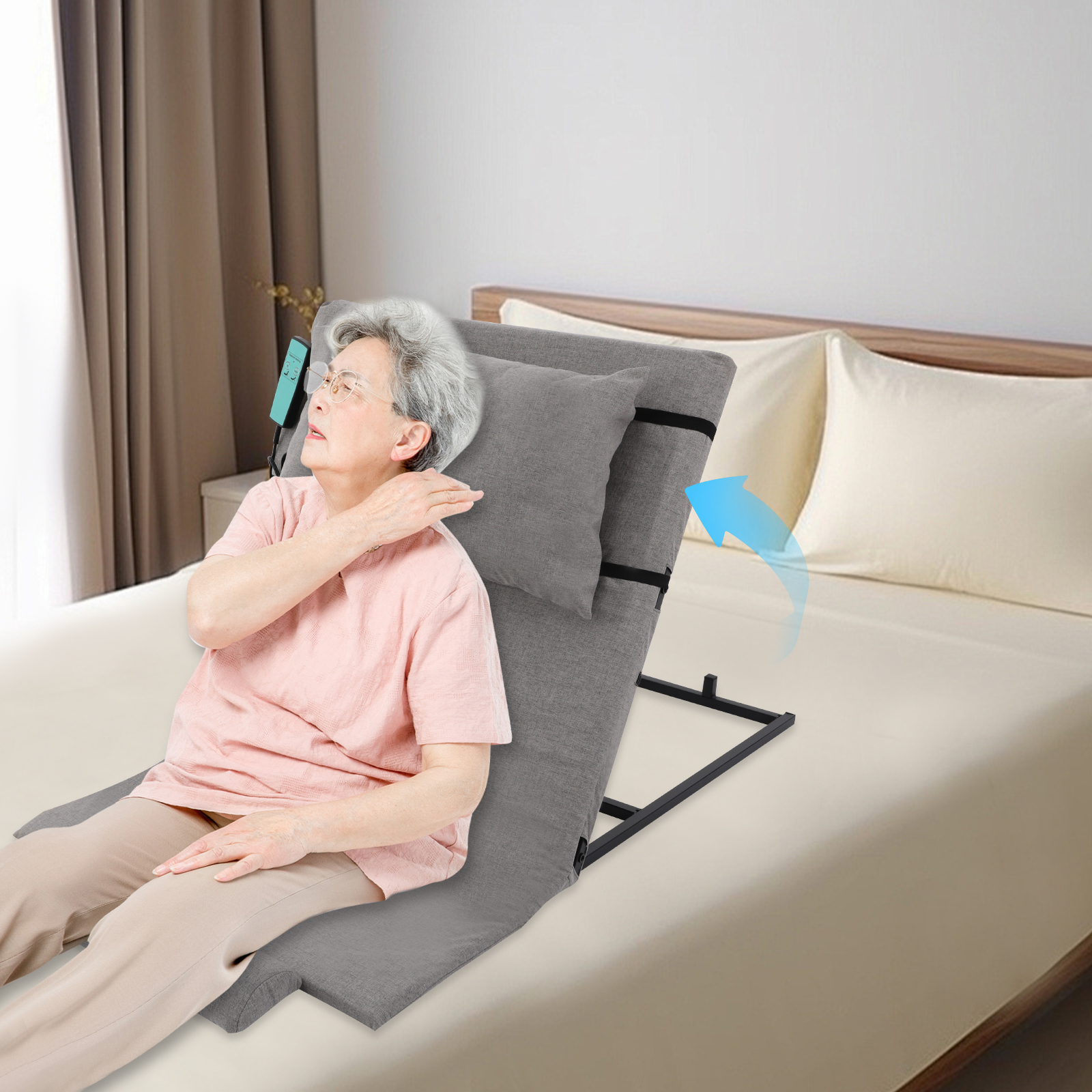 Dossier de levage électrique, aide à la maison, personnes âgées, lit d'allaitement 2-80 °   Capacité de charge de conception réglable 300 kg
