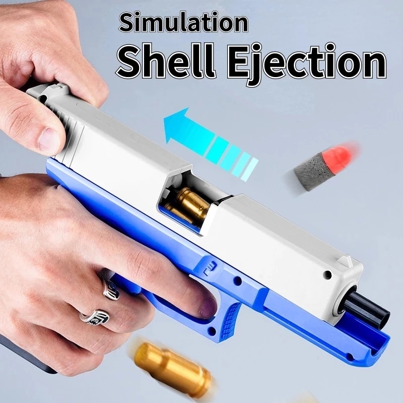 Shell Ejection G17 Soft Bullet Toy Gun Desert Eagle Airsoft Pistol Foam Launcher für Kinder Jungen Geschenk CS Shooting Games Waffen