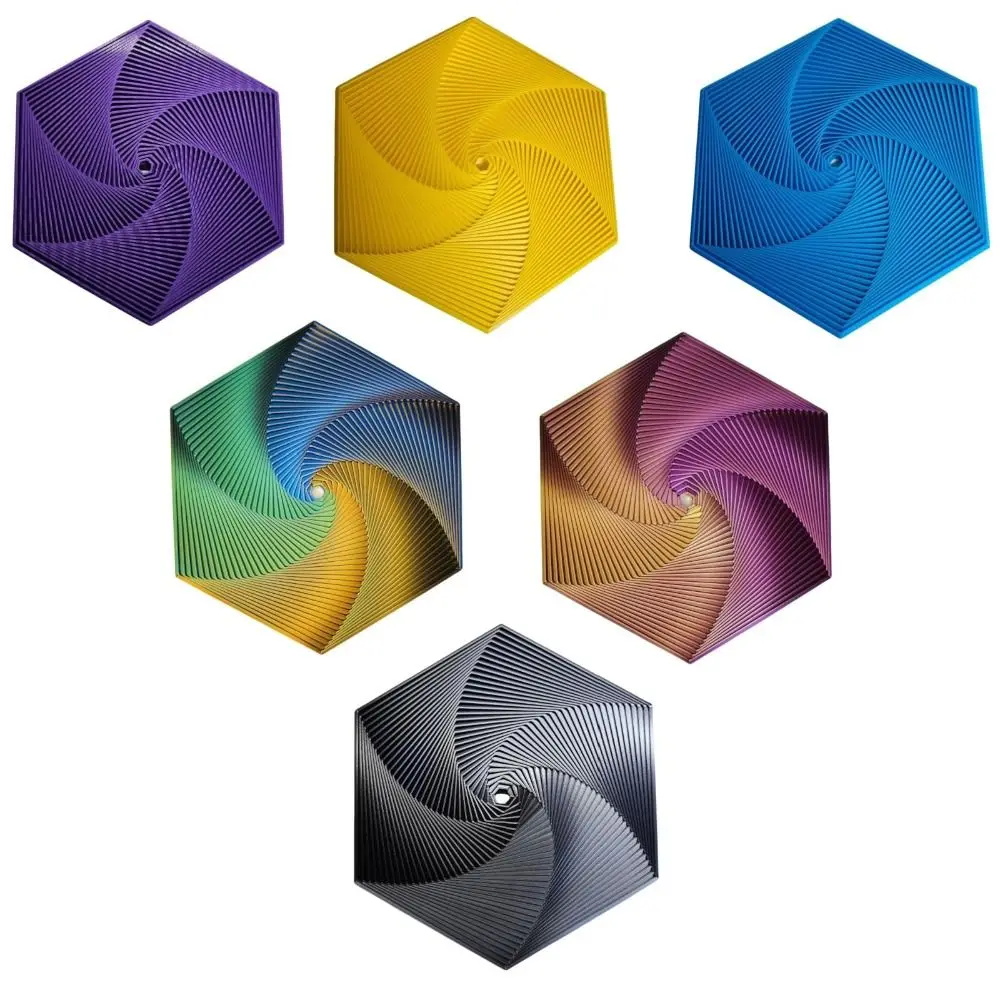 Funny Anti-stress Fractal Fidget Hexagon Playing Sensory Toy Portable Cube Fidget Toy Mindful Meditation Tool PLA Hexagon Spiral