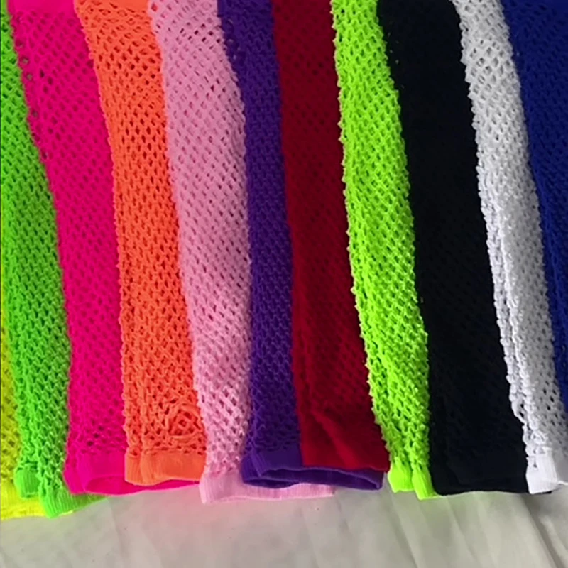 1 쌍 여자 긴 Fishnet 그물 장갑 핑거리스 메쉬 장갑 펑크 록 멋진 나이트 클럽 파티 팔 따뜻한 장갑 섹시한 장갑