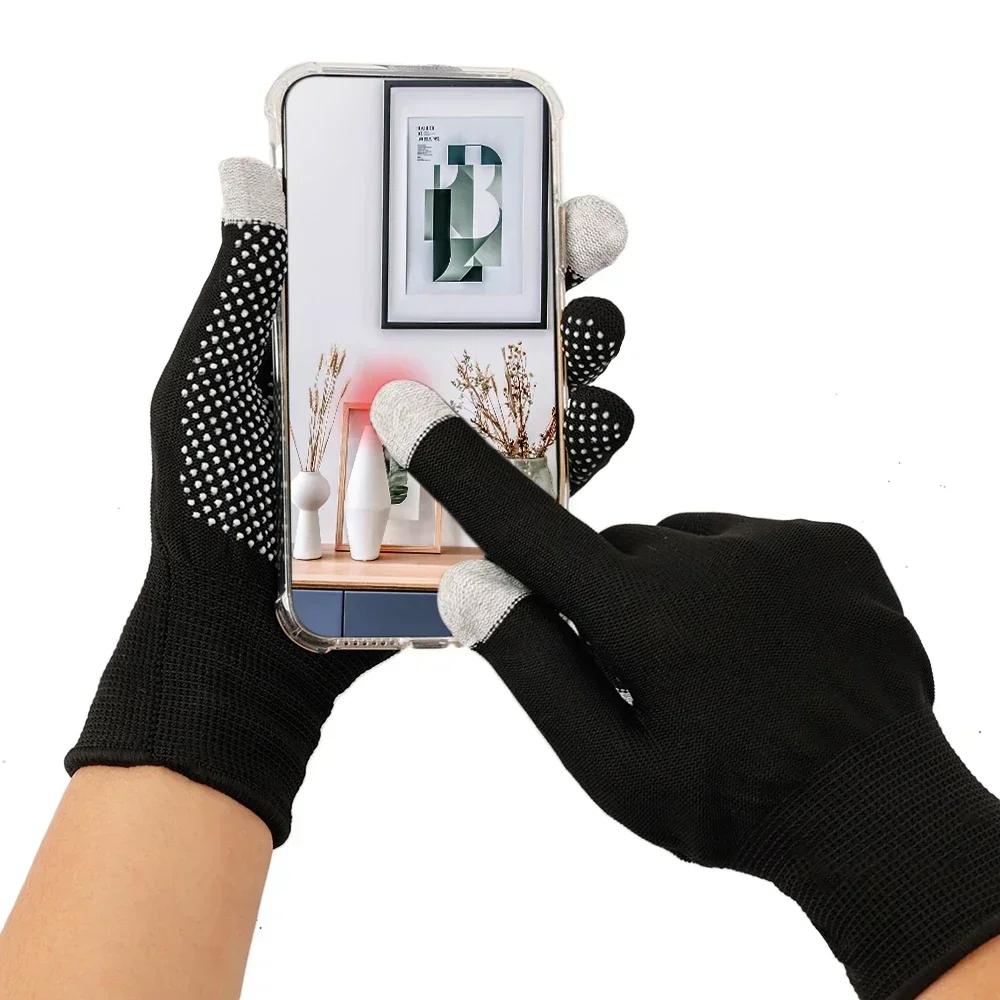 新しい乗馬滑り止め作業手袋オートバイサイクリングスポーツ男性女性軽量薄型通気性タッチスクリーングローブ Oudoor