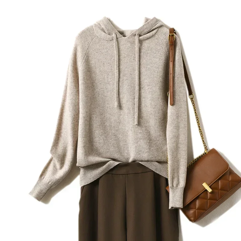 Damen Herbst und Winter neue lässige Hoodies tragen lose Kapuzen pullover mit Kapuze