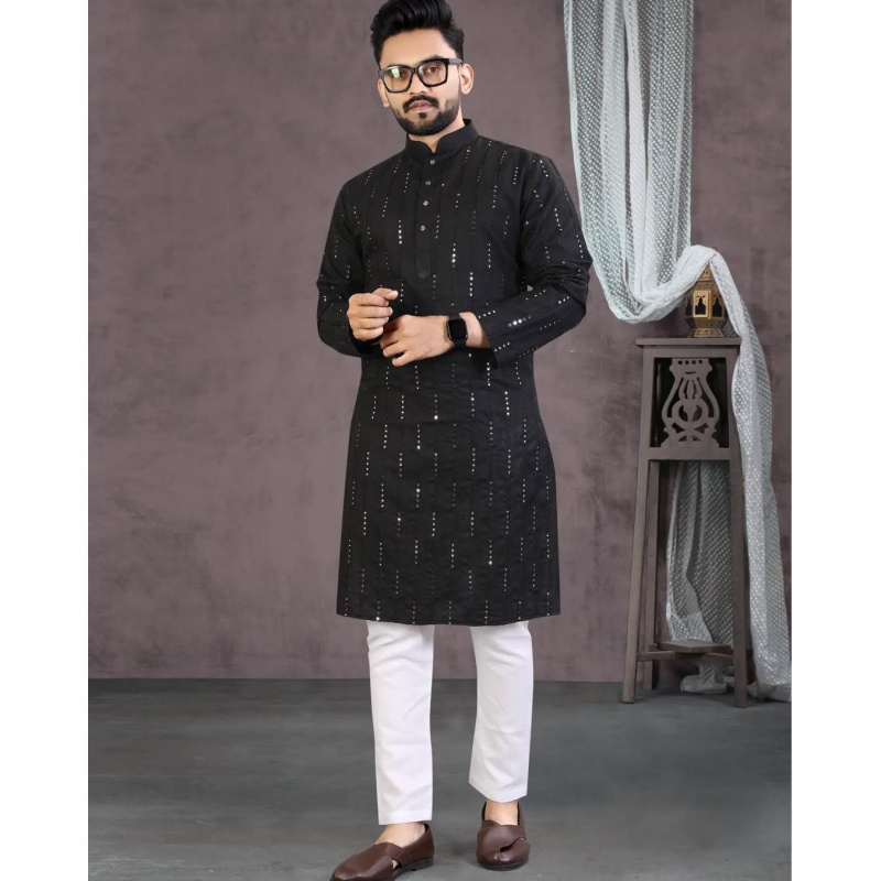 2025 Summer Men'S Digital Printed Kurta Vardha Regular Fit Mandarin Collar Long Kurtas Style For Men