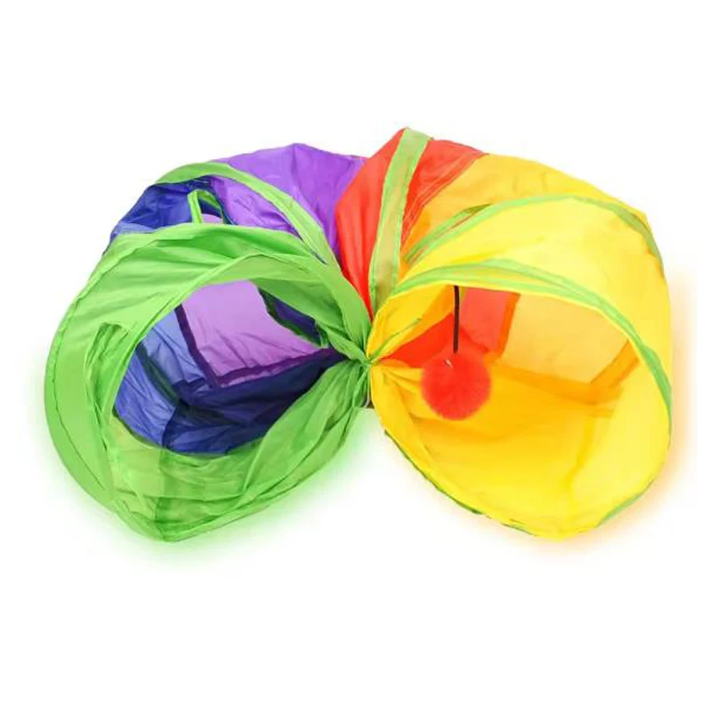 Hot Cat Tunnel Pet Tube Opvouwbaar Speelspeelgoed Binnen Buiten Kitty Puppy Speelgoed voor Puzzel Oefenen Verbergen Training Huisdier Speelgoed