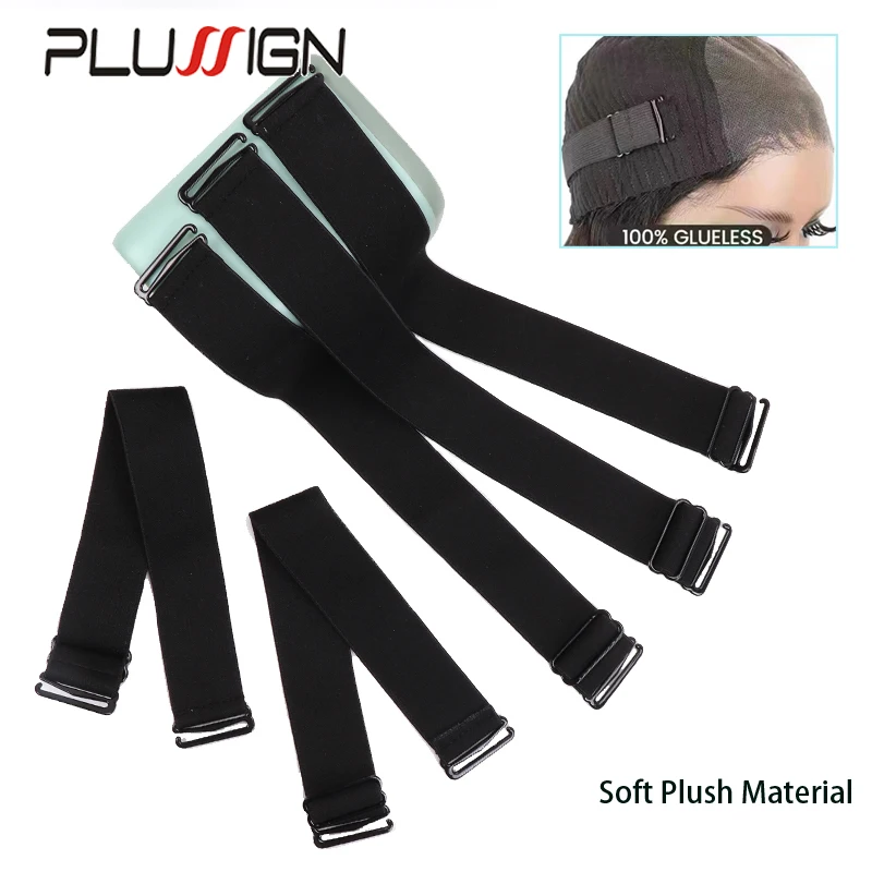 Glueless Wig Band Elastic Band For Wigs 1Pcs Wig Grip Headband To Fix Wig Adjustable Elastic Strap For Wig Plush & Knit Material