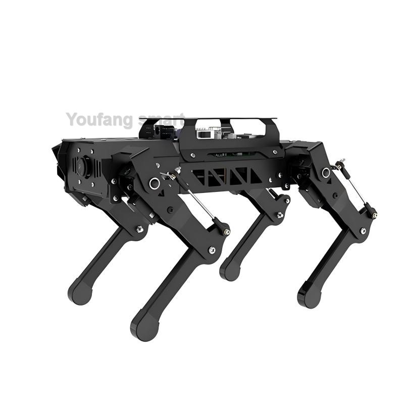 PuppyPi Metaal Viervoetige Robot Hond ROS Robot Bionische 4-potige Hond AI Visuele Erkenning voor Raspberry Pi Programmeerbare Robot Kit