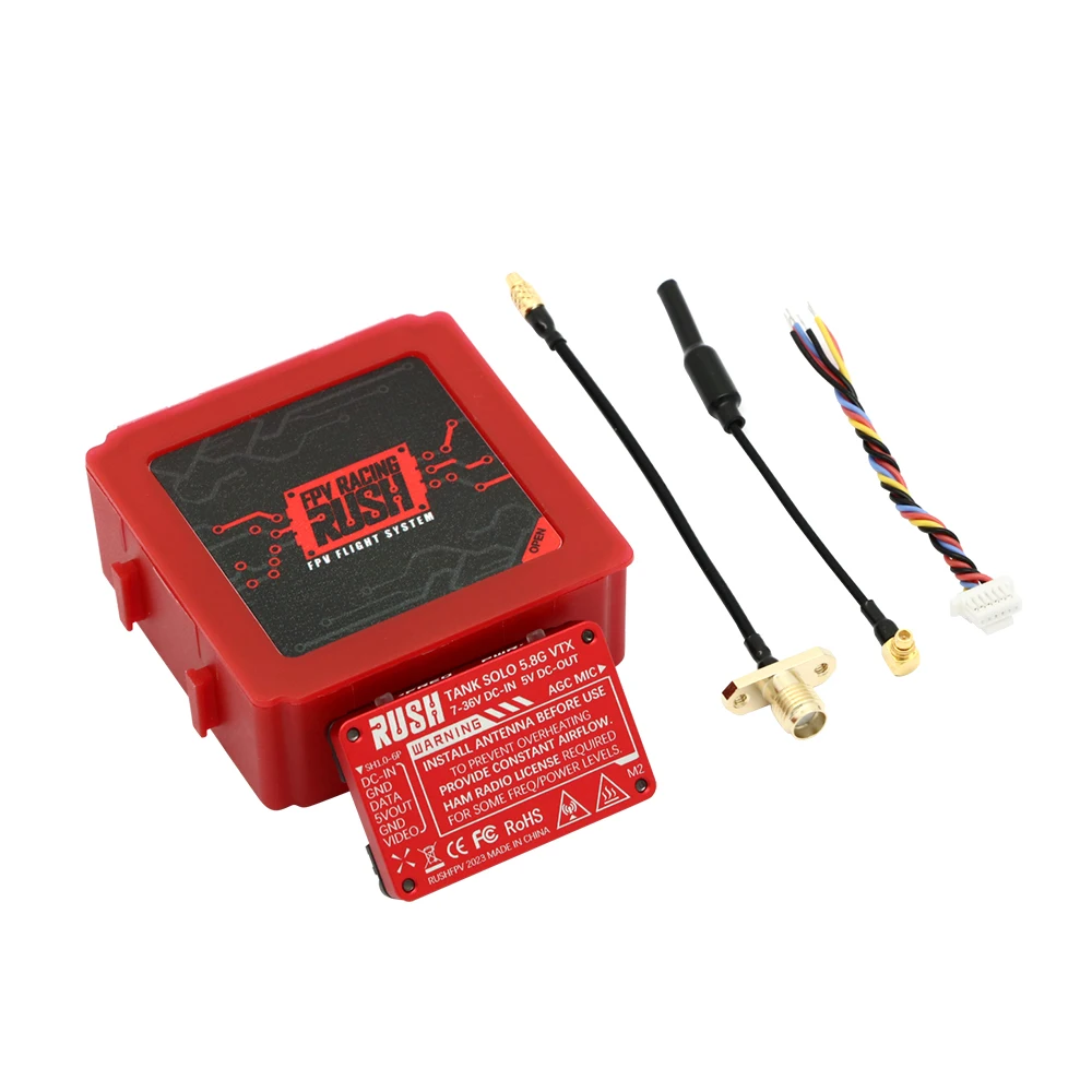 RUSH Solo Tank 5,8G VTX Video Sender CNC shell 1,6 W High Power Integrierte Mikrofon Wärmeableitung Struktur für RC FPV