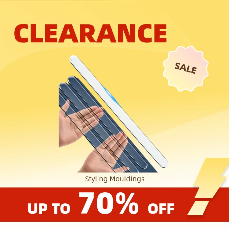 Clearance_4PCS Tira de parachoques de puerta de coche extendida Protector de cuerpo transparente Tira protectora antiarañazos y antimanchas Decoración del cuerpo