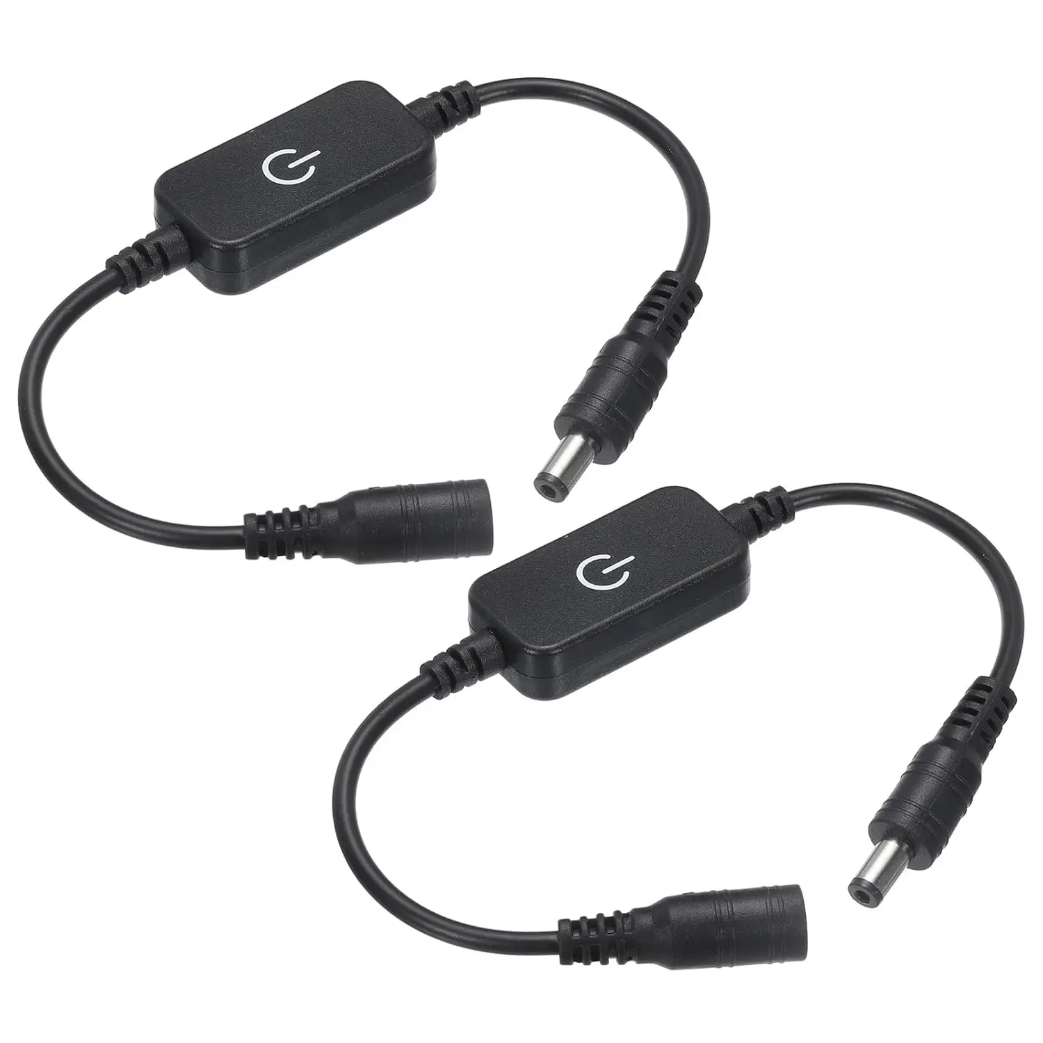 Przełącznik taśm LED Kontroler czujnika dotykowego 30 cm DC żeńskie męskie złącze przełącznika LED 5,5 * 2,1 MM dla 12 V 24 V 5050 3528 Taśma LED