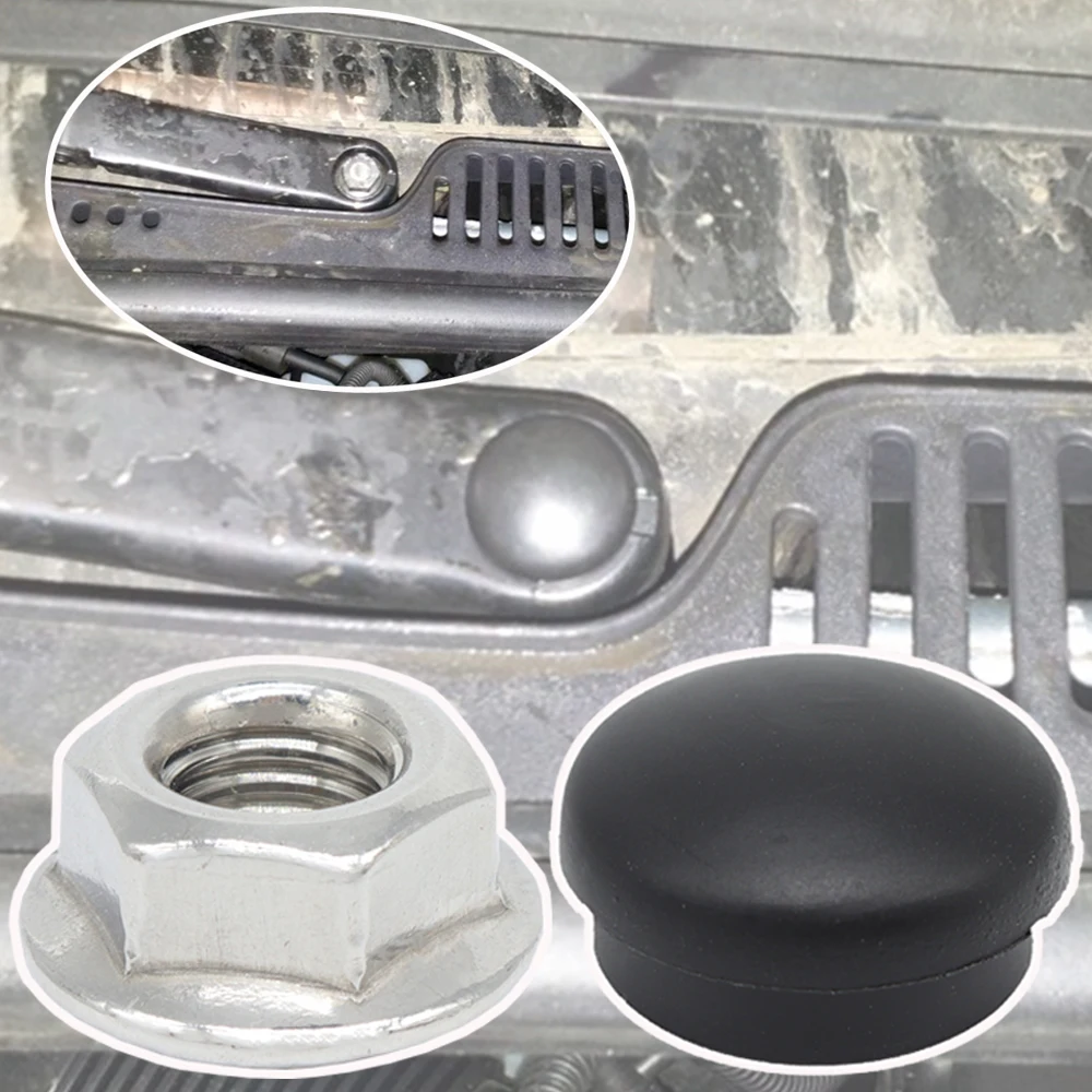 Для VW Golf 4 5 6 7 1992-2016 Touran 1T 5T Up Touareg Seat Altea Audi A1 A2 Автомобильная передняя щетка стеклоочистителя, гайка, колпачки, винт, крышка болта