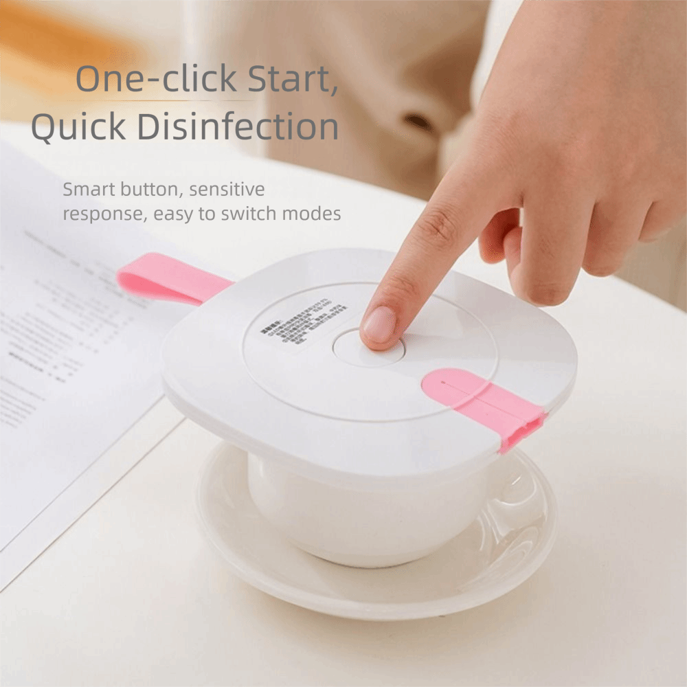 2-режимный светодиодный УФ-дезинфицирующий блок, пищевой портативный стерилизатор для чашек с водой с ручкой Type-C, зарядка, УФ-стерилизация, чехол для очков