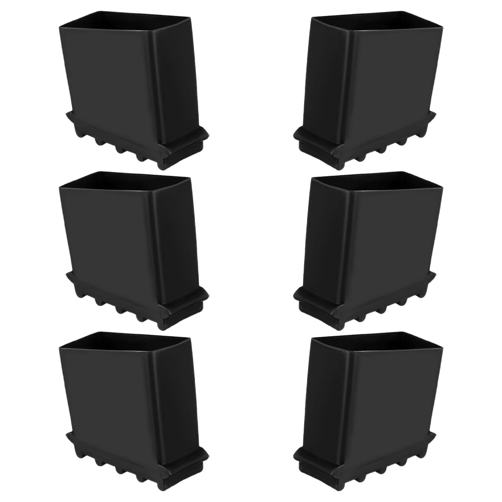 6 uds escalera antideslizante pies cubierta de pie protectores de extremos accesorios tapas almohadillas de paso