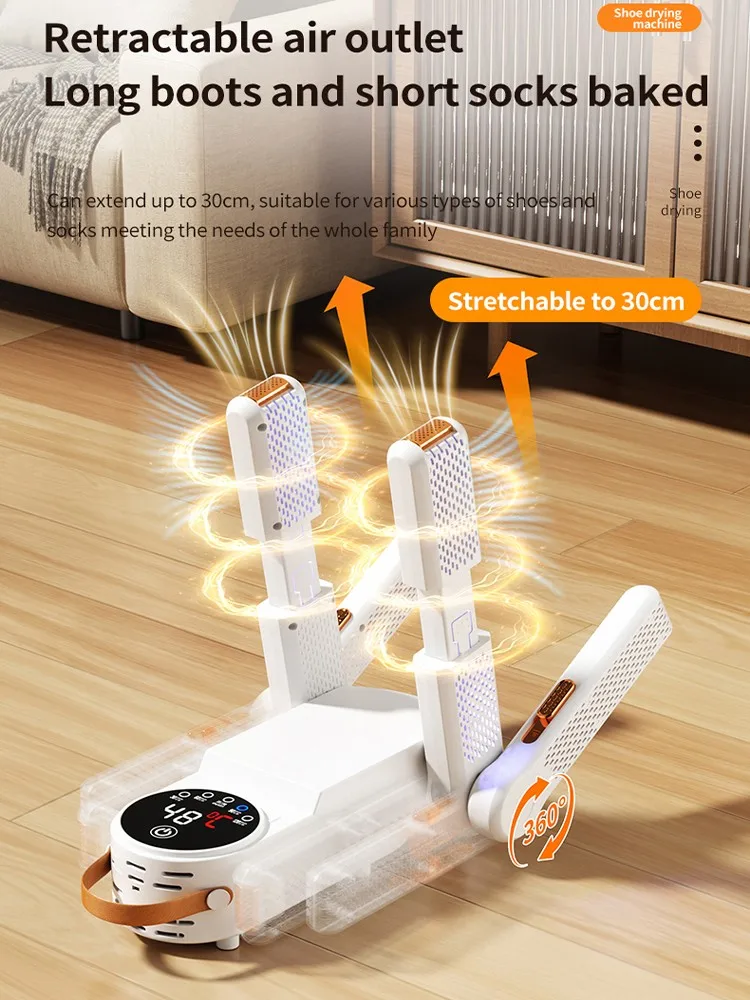 Electric drying Shoe Dryer Dual V bracker Multifunction UV Foot Boot Dryer Eliminate Odor Fast Drying Boot Deodorizer 220V Dryer